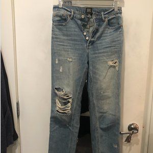 BDG Distressed Ankle Crop Denim Jean